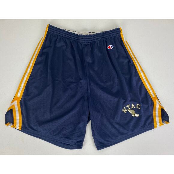 VTG Y2K Champion NYAC New York Athletic Club athletic mesh basketball shorts XXL - Picture 1 of 4